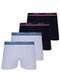 Lupo - Kit com 4 Cuecas Boxer Lupo 523-088 Preto-Branco-Cinza - variação: Cinza-Preto