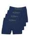 Zorba - Kit com 4 Cuecas Boxer Zorba 781 Marinho - variação: Marinho