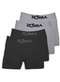 Zorba - Kit com 4 Cuecas Boxer Zorba 781 Marinho - variação: Preto-Mescla-Claro