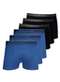 Lupo - Kit com 6 Cuecas Boxer Lupo 523-003 Branco - variação: Azul-Preto