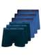 Lupo - Kit com 6 Cuecas Boxer Lupo 523-003 Branco - variação: Marinho-Azul