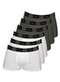 Zorba - Kit com 6 Cuecas Boxer Zorba 717 Preto-Branco - variação: Branco-Chumbo