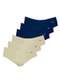 Zorba - Kit com 6 Cuecas Slip Zorba com Abertura 172 Marinho - variação: Bege-Marinho
