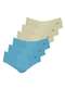 Zorba - Kit com 6 Cuecas Slip Zorba com Abertura 172 Marinho - variação: Denin-Bege