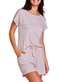Hope - Pijama Feminino Curto Hope Lcs 010 Erc-Estampa-Poá-Rosa-Candy - variação: Exp-Xadrez-Picnic-Lilás