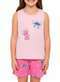 Malwee - Pijama Infantil Menina Curto Malwee 1000132346 01739-Off-White-Azul - variação: 01274-Rosa