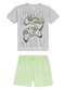 Malwee - Pijama Infantil Menino Curto Malwee 1000131916 01631-Azul-Marinho - variação: 40000-Cinza-Verde