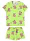 Malwee - Pijama Infantil Menina Curto Malwee 1000120226 Dj69a-Verde - variação: Dj69a-Verde