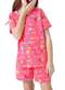 Malwee - Pijama Infantil Menina Curto Malwee 1000122802 Dm95a-Azul - variação: Dm95b-Rosa