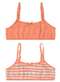 Malwee - Kit com 2 Tops sem Aro e sem Bojo Infantil Malwee 1000090619 C175a-Rosa - variação: C174a-Salmão