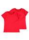 Malwee - Kit com 2 Camisetas Infantil Menina Malwee 1000086761 Vermelho-Preto - variação: Vermelho