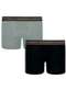 Lupo - Kit com 2 Cuecas Infantil Boxer Lupinho 141-088 0960-Cinza-Mescla-Preto - variação: 0960-Cinza-Mescla-Preto