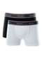 Mash - Kit com 2 Cuecas Infantil Boxer Mash 110.35 Br00-Branco-Preto - variação: Br00-Branco-Preto