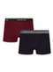 Selene - Kit com 2 Cuecas Infantil Selene Boxer 12455-001 996-Preto-Bordo - variação: 996-Preto-Bordo