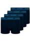 Lupo - Kit com 4 Cuecas Infantil Boxer Lupinho 141-003 Azul-Jeans-Marinho - variação: Marinho