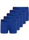 Lupo - Kit com 5 Cuecas Infantil Boxer Lupinho 132-002 Azul-Preto-Branco - variação: Azul