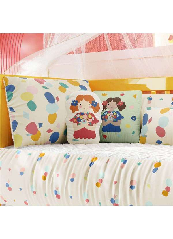 Kit Berço Menina Colorido Menina Flor Estampa Grão de Gente Multicores -  Grao de Gente