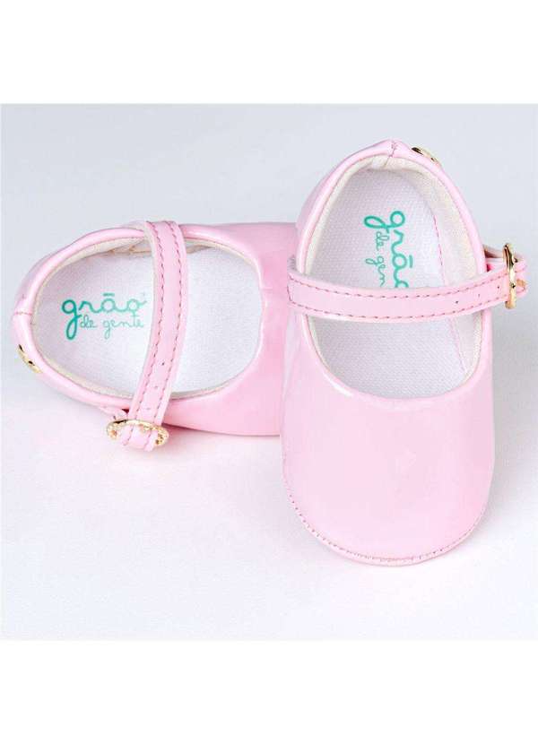 Sapatinho Bebê Tênis Pimpolho - Branco e Dourado