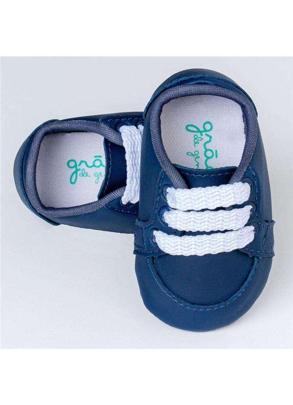 Tênis Bebê Menino Azul Marinho Classic 16 Grão de Gente Azul - Grao de Gente