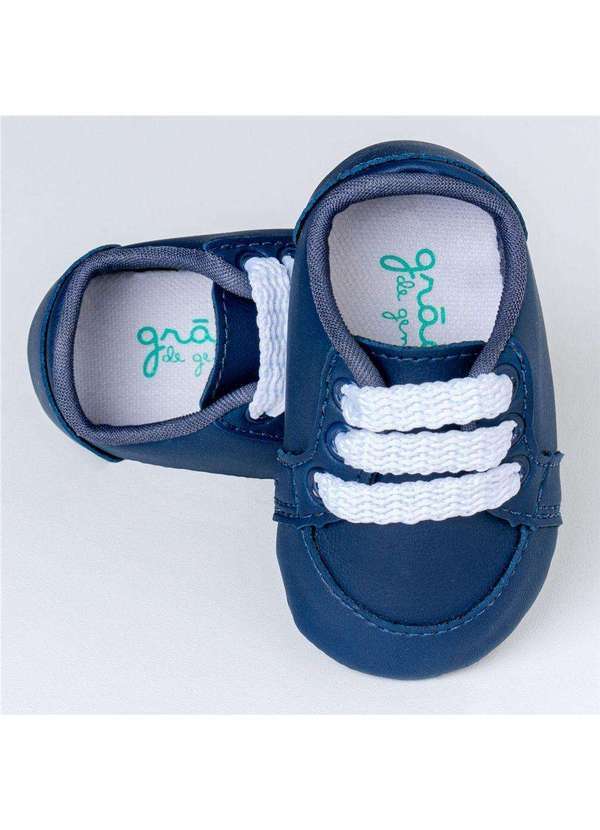 Tênis Bebê Menino Azul Marinho Classic 19 Grão de Gente Azul - Grao de Gente