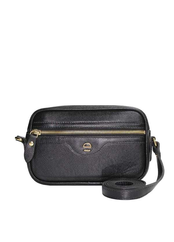 basic black crossbody bolsa