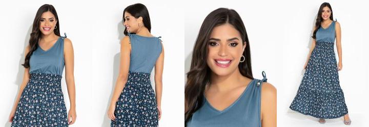 Regata Azul Claro com Amarra��o