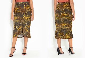 Saia Felinos com Babado