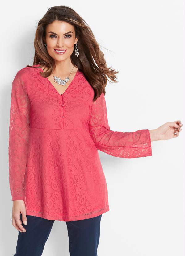 Bata de Renda (Coral) Bata de Renda (Coral)