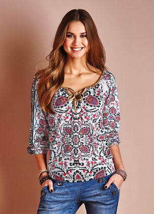 Bata Paisley (Branco Estampado)