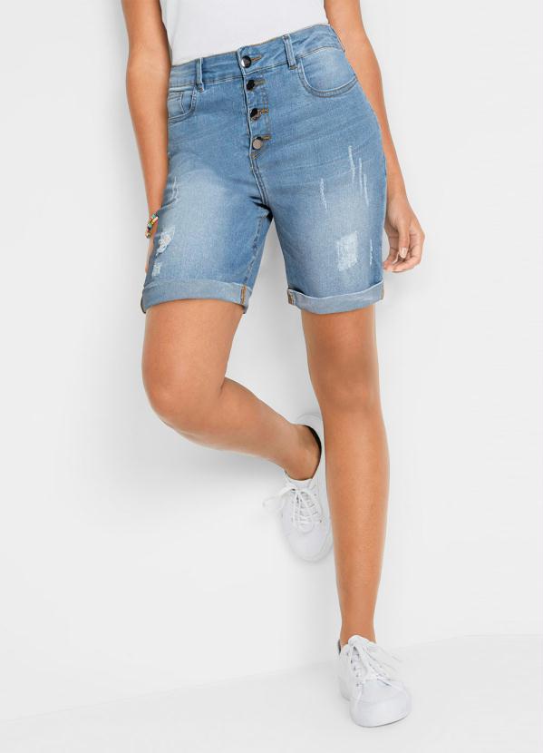 Bermuda Jeans Stretch (Azul Claro)