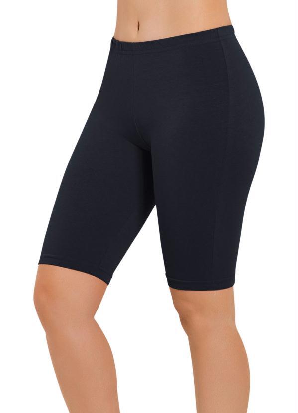 shorts cotton de ciclista de cintura alta
