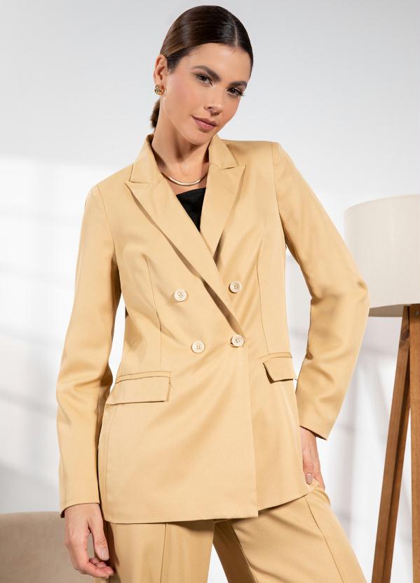 Blazer (Bege) em Alfaiataria