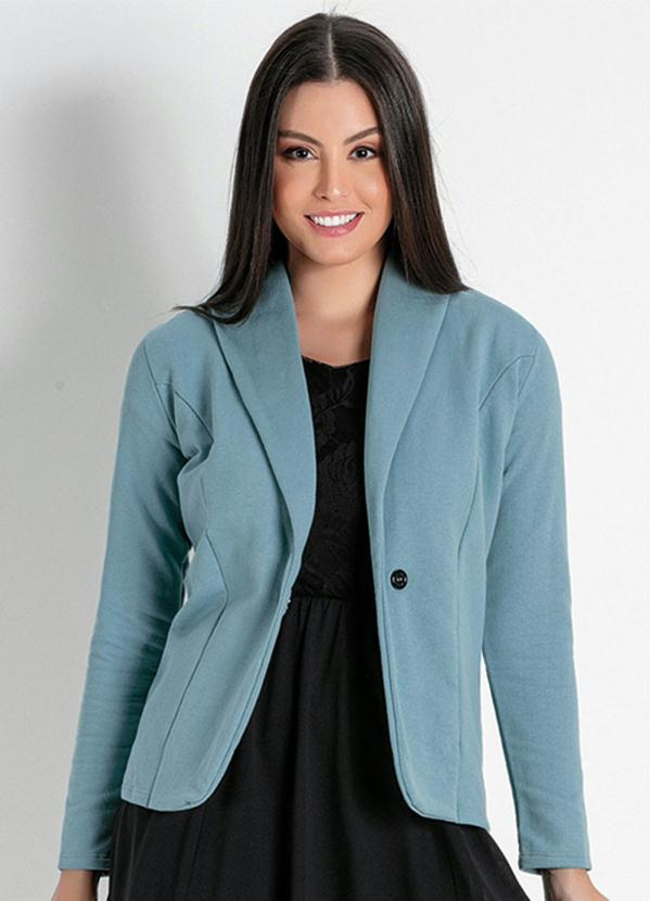 Blazer com Punhos (Verde) Moda Evang�lica