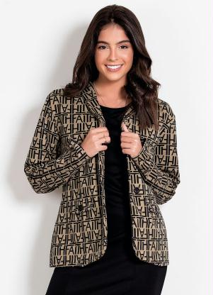 Blazer (Letter) Alongado Moda Evang�lica