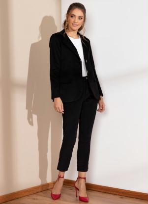 Blazer (Preto) de Veludo Cotele Blazer (Preto) de Veludo Cotele