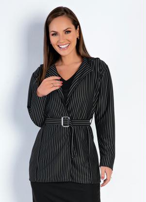 Blazer (Risca de Giz) Alongado Moda Evangélica Blazer (Risca de Giz) Alongado Moda Evangélica