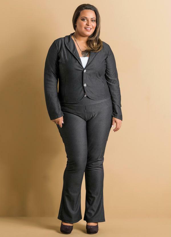 conjunto terninho feminino plus size