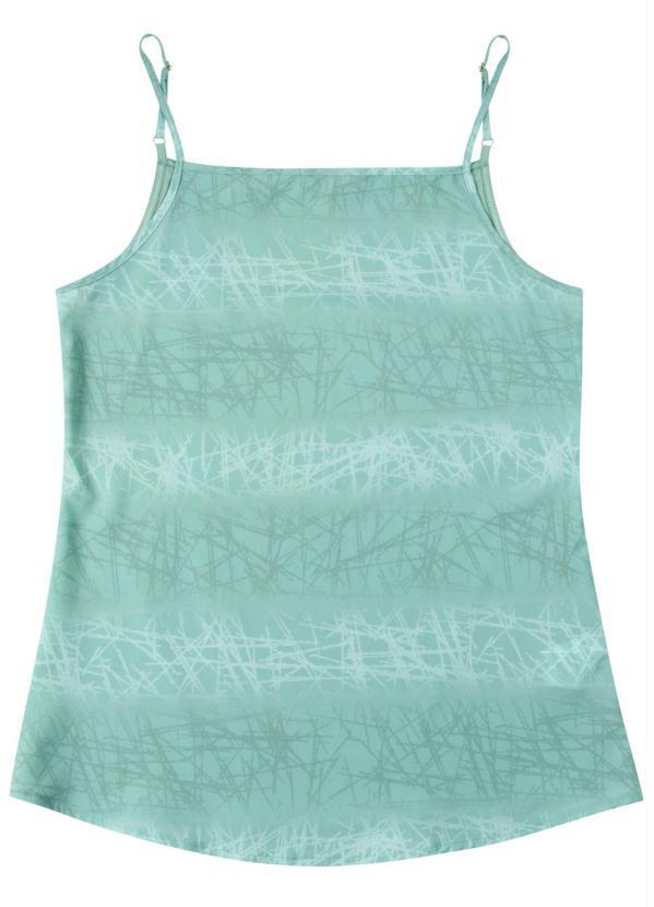 blusa de alça fina estampada