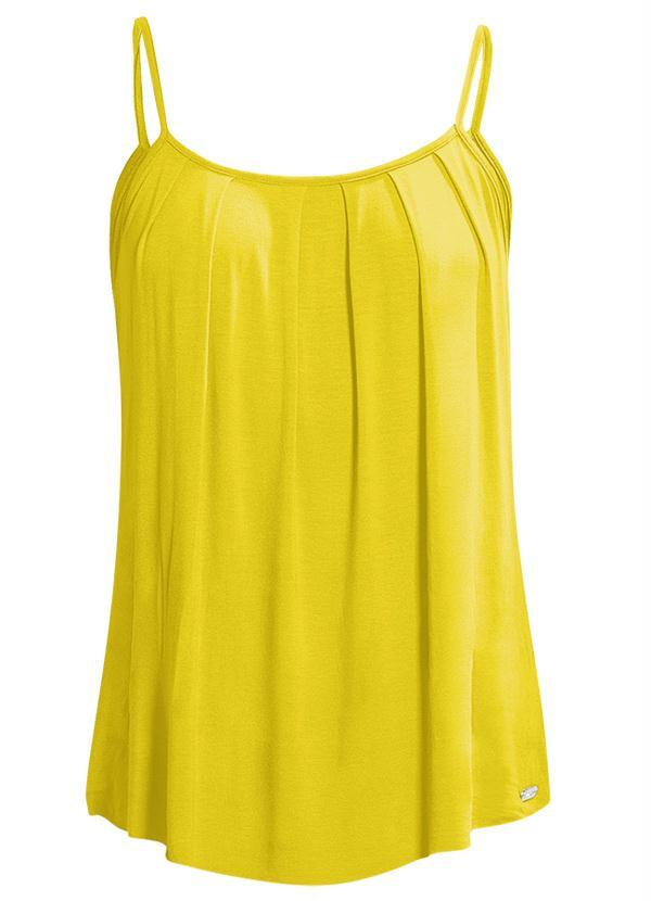 blusa de alcinha amarela