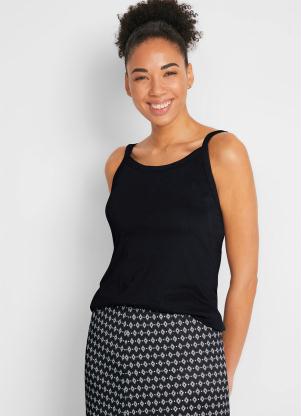 Blusa de Alcinha B�sica (Preta)