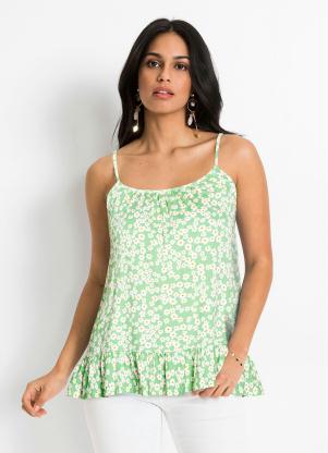 Blusa de Alcinha (Floral Verde)