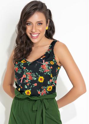 Blusa (Floral) Soltinha com Alças Blusa (Floral) Soltinha com Alças