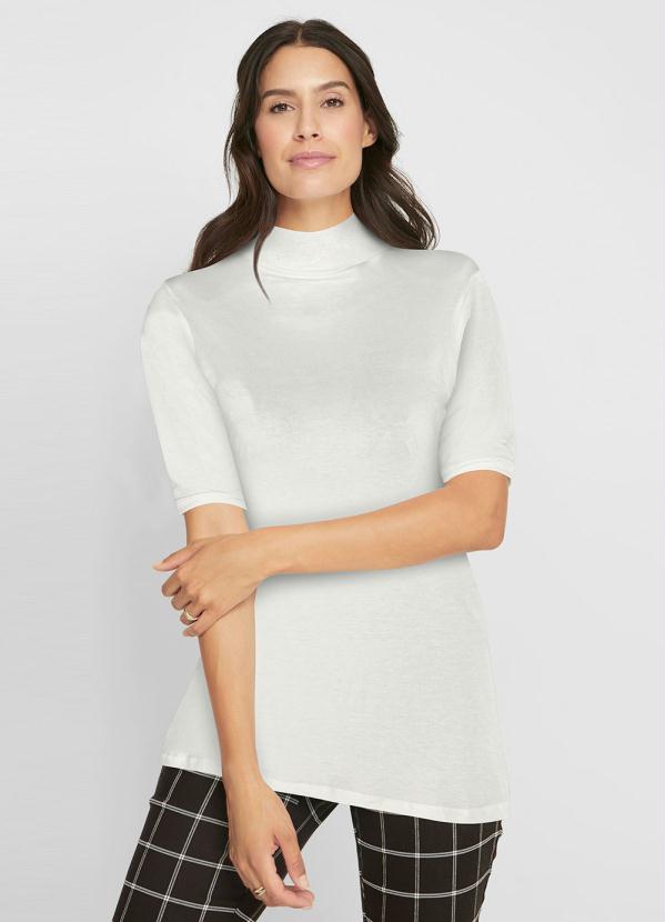 Blusa Básica Manga 3/4 (Off White) Blusa Básica Manga 3/4 (Off White)
