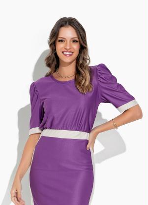 Blusa (Bicolor) com Punhos
