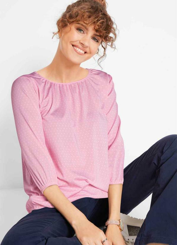 blusa elástico franzido