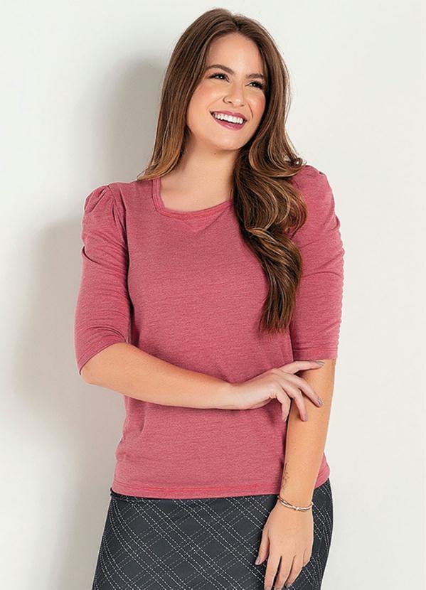 Blusa com Manga 3/4 (Bordô) Moda Evangélica Blusa com Manga 3/4 (Bordô) Moda Evangélica