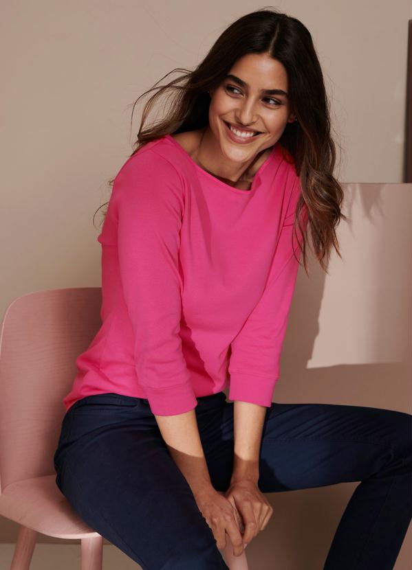 Blusa Decote Canoa (Pink)