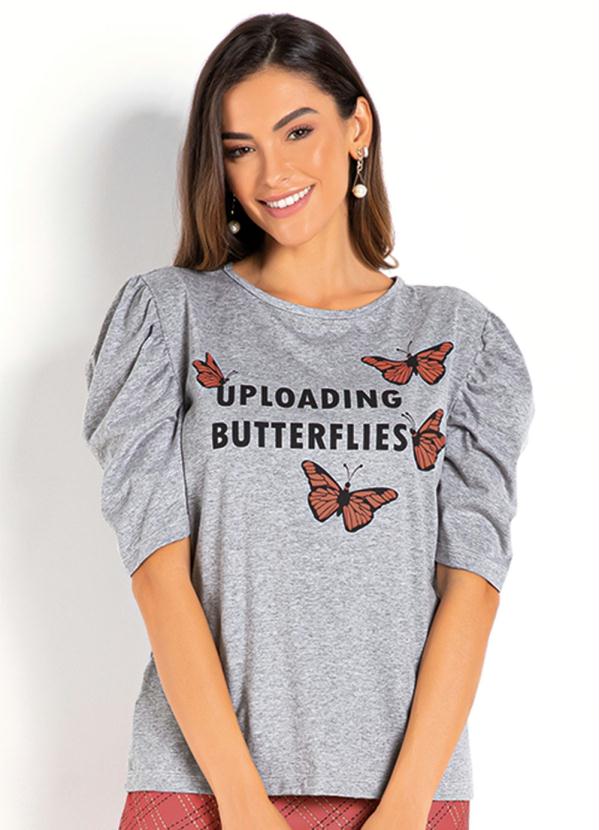 Blusa (Mescla) com Manga 3/4 Blusa (Mescla) com Manga 3/4