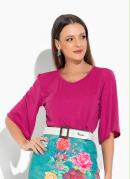 Blusa Pink com Manga Ampla