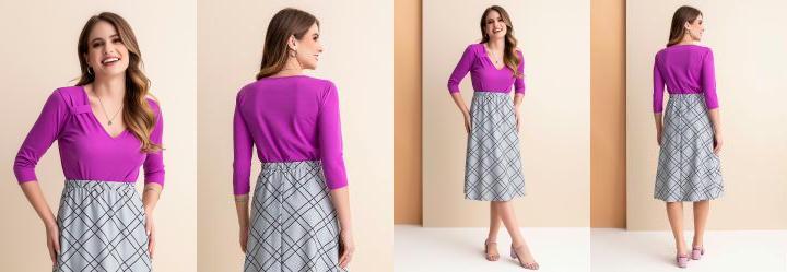 Blusa Violeta em Malha